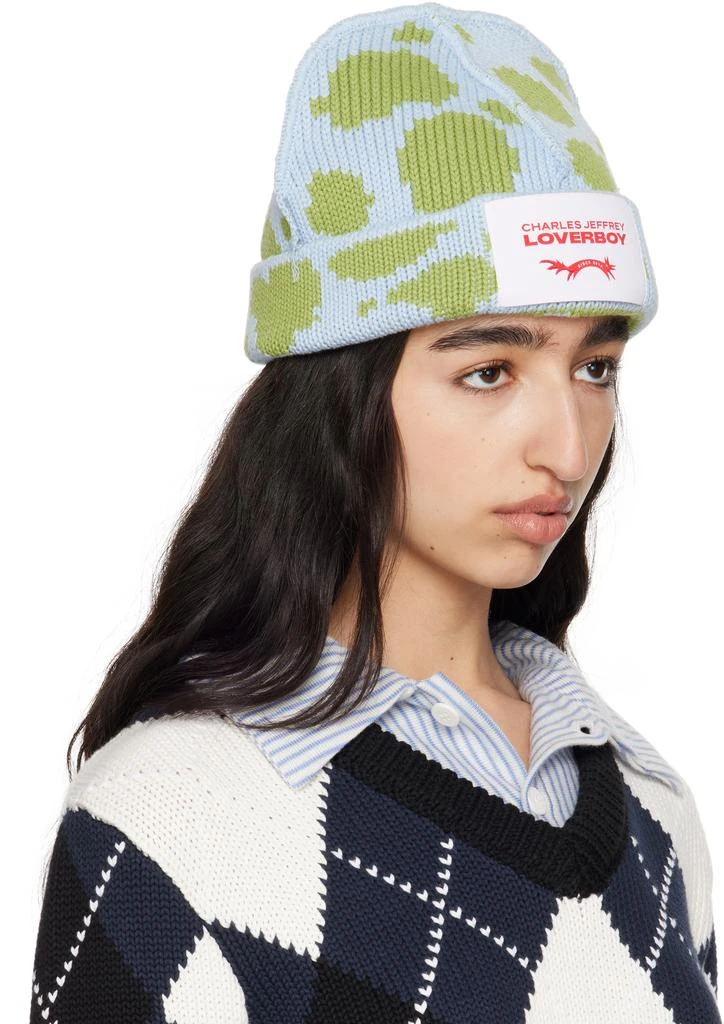 Charles Jeffrey Loverboy Blue & Green Loverboy Beanie 2