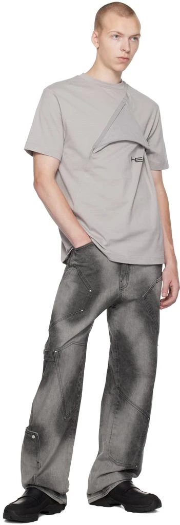 Heliot Emil Gray Enubilous T-Shirt 4