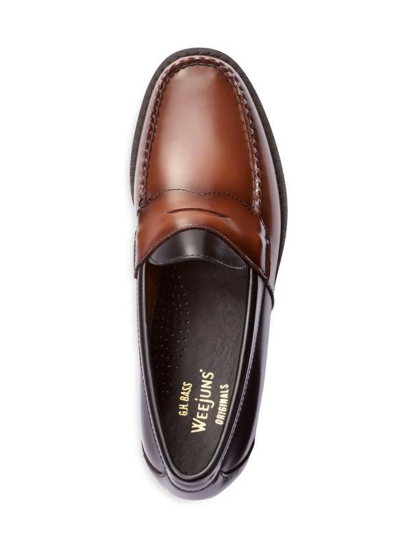 G.H. Bass Larson Two Tone Leather Penny Loafers 4