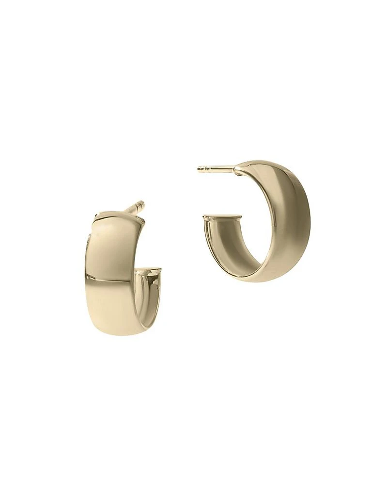 LANA 14K Yellow Gold Huggie Hoop Earrings 1