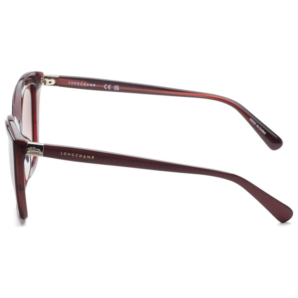 Longchamp LO695S 600 Burgundy Rose Square Cat Eye Sunglasses Womens Gold Logo Shop Longchamp Women main image 3