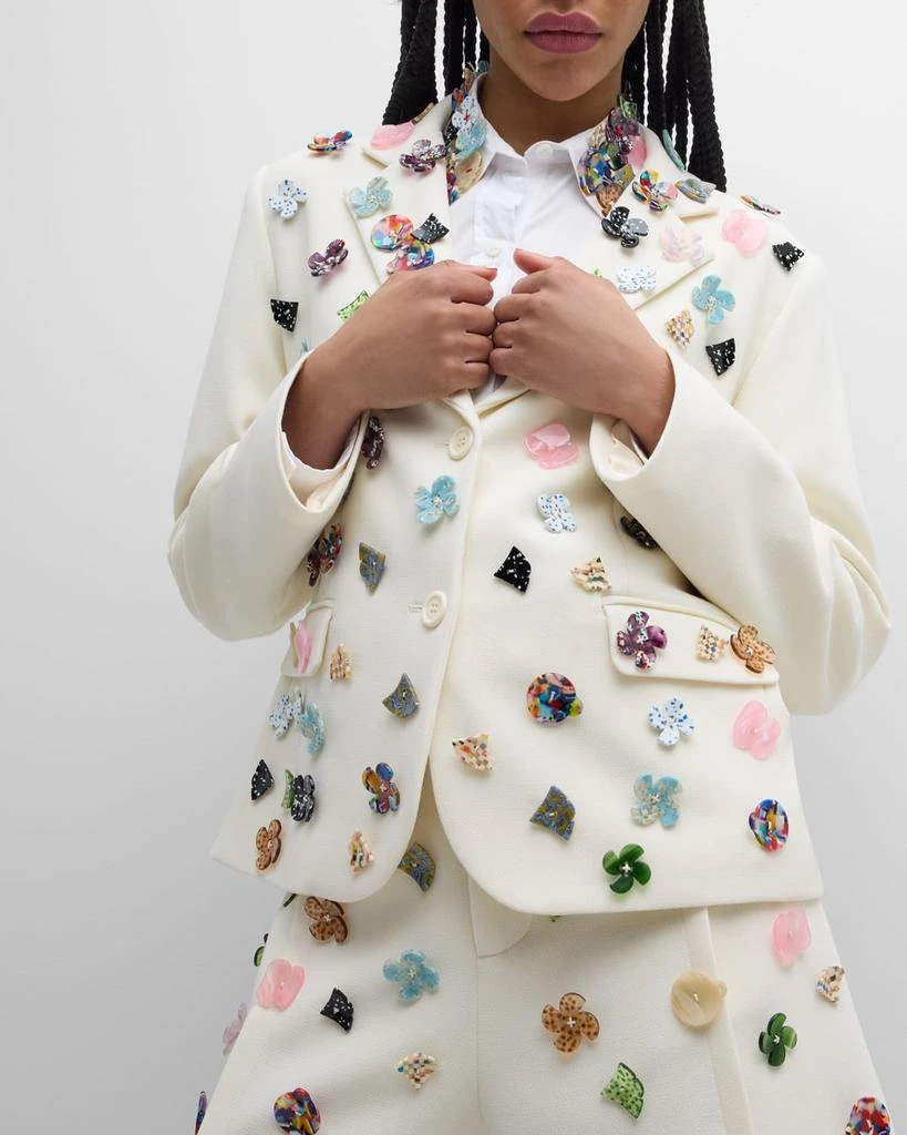 Libertine Button Town Embellished Single-Breasted Short Jacket 6