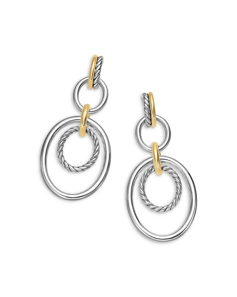 David Yurman DY Mercer® Mobile Drop Earrings in Sterling Silver with 18K Yellow Gold, 65.7mm 4