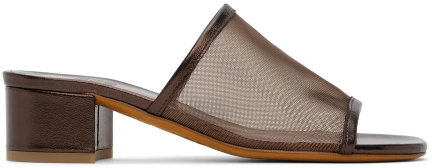 Maryam Nassir Zadeh Bronze Sophie Slides 1