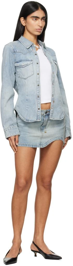 Ksubi Blue Bella Long Sleeve Paragon Denim Shirt 4