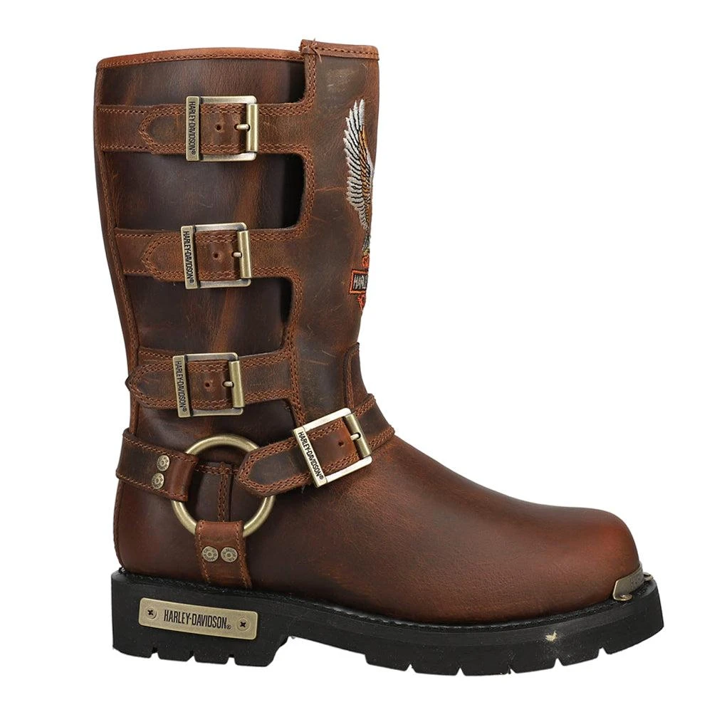 Harley Davidson Corley Embroidered Zippered Motorcycle Boots 1