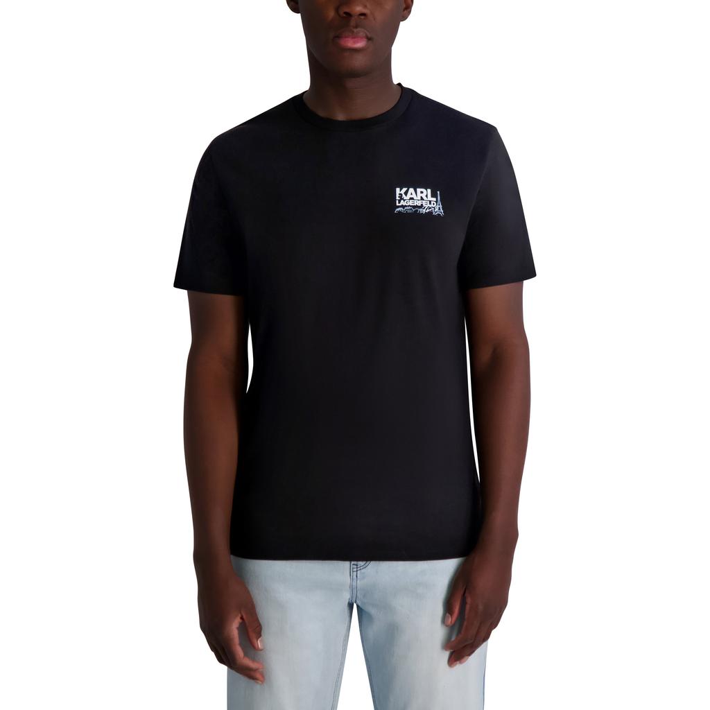 Karl Lagerfeld Paris KL LOGO T-SHIRT WITH EIFFEL TOWER