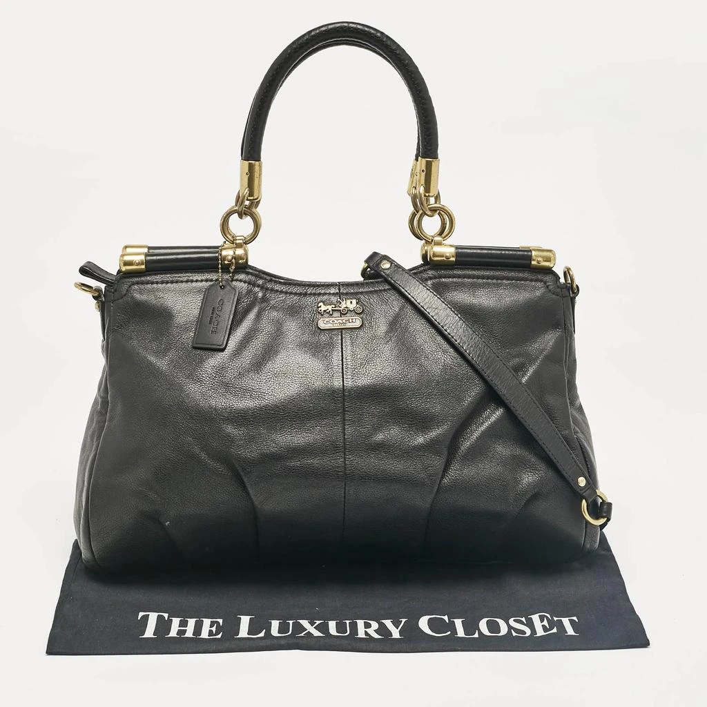 Coach Coach Black Leather Madison Pinnacle Carrie Satchel 20