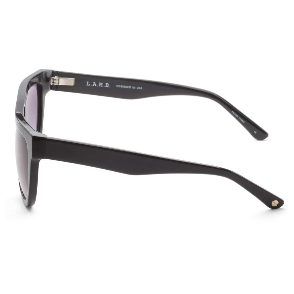 L.A.M.B. L.A.M.B. Women's Black Browbar Sunglasses