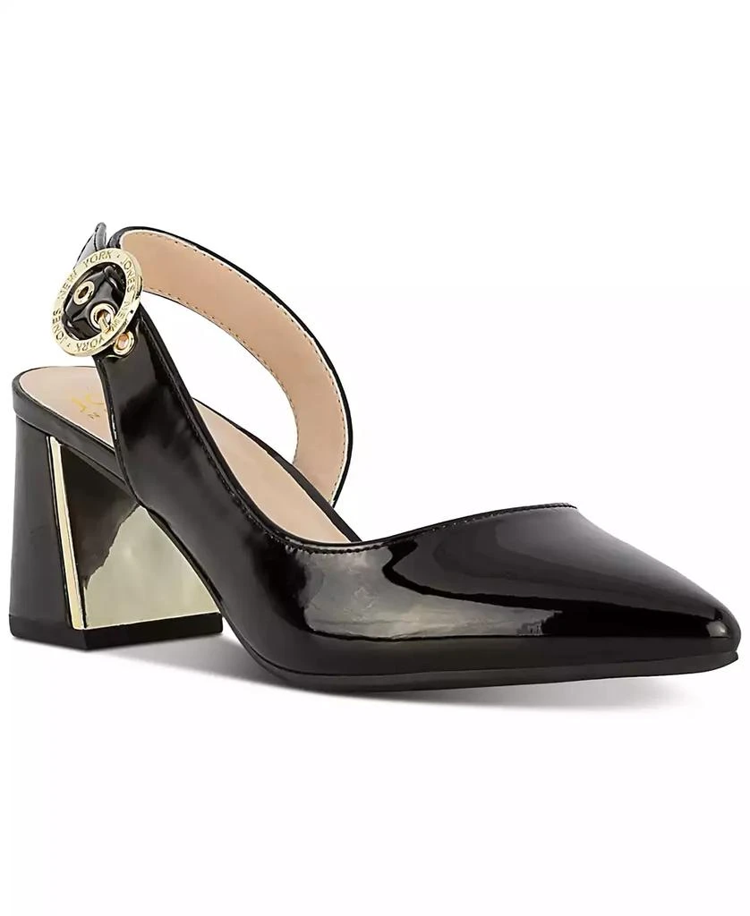 JONES NEW YORK Women's Candree Block Heel Slingback Pumps 1