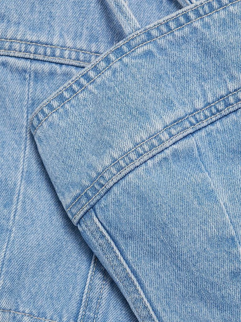 L
Agence Arlin Seamed Denim Top 7