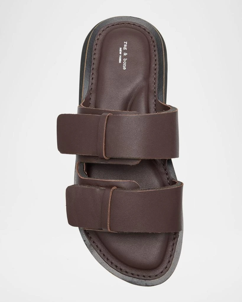 Rag & Bone Parker Leather Dual Band Slide Sandals 3