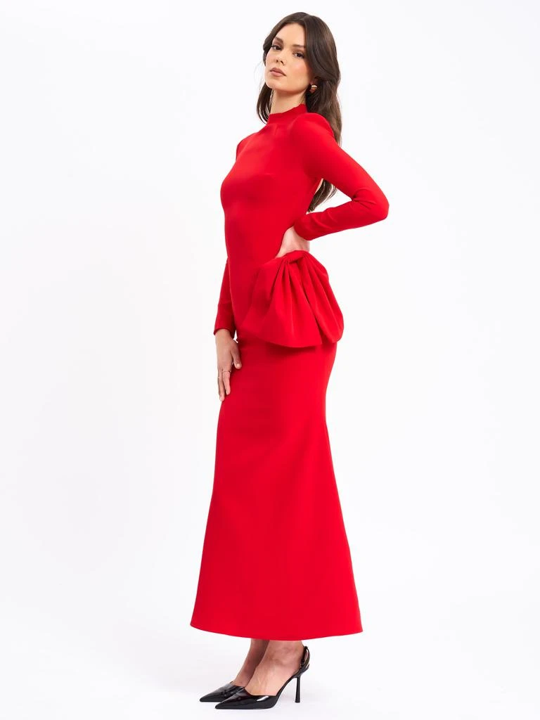 knit maxi dress with slit Erica Maxi Side-Slit Knit Dress – Pink Haley