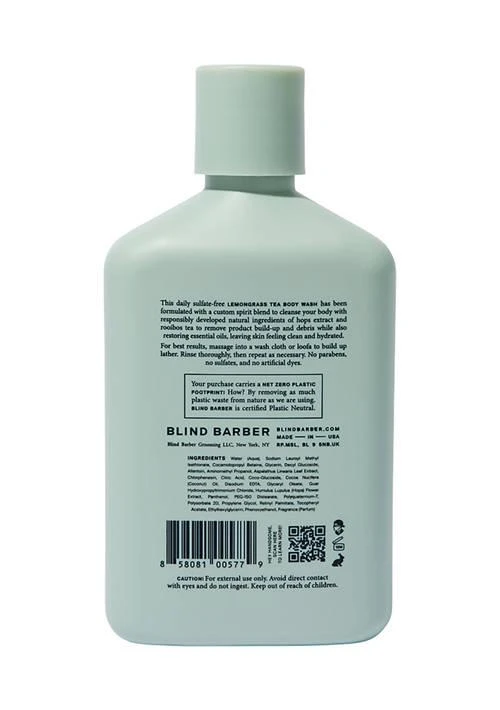 BLIND BARBER Barber Lemongrass Tea Body Wash 4