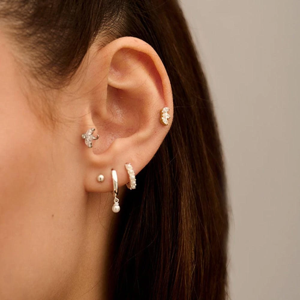 Orelia London Crystal Marquise Fan Labret 3
