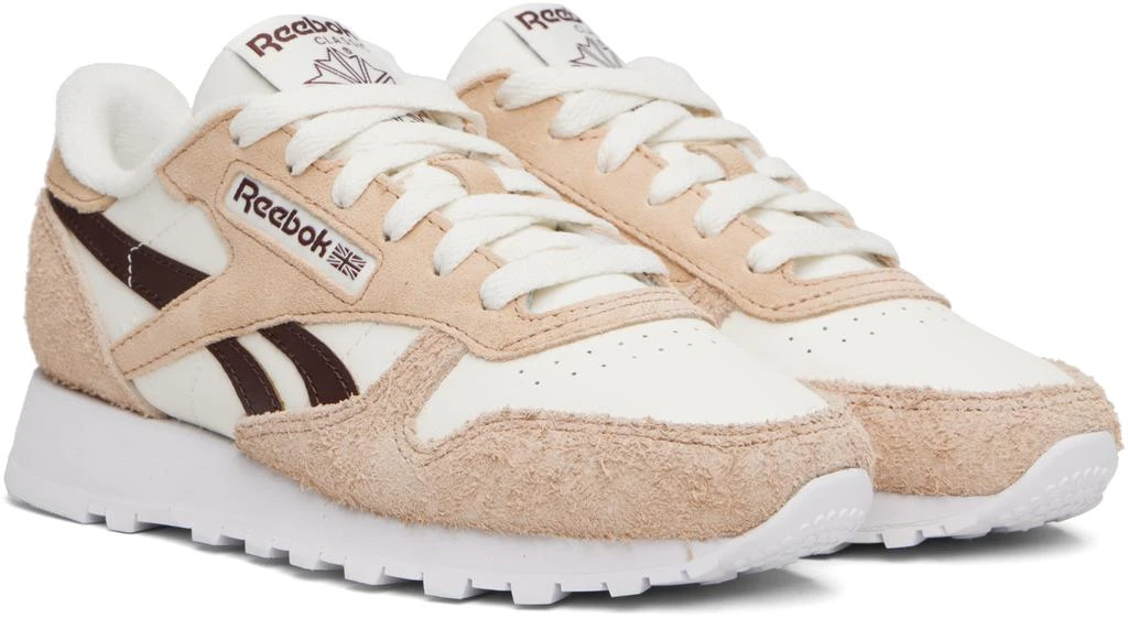 Reebok Beige Classic Leather Sneakers 4