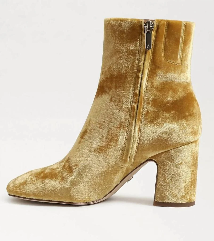 Sam Edelman Fawn Ankle Bootie in Saffron Velvet 2
