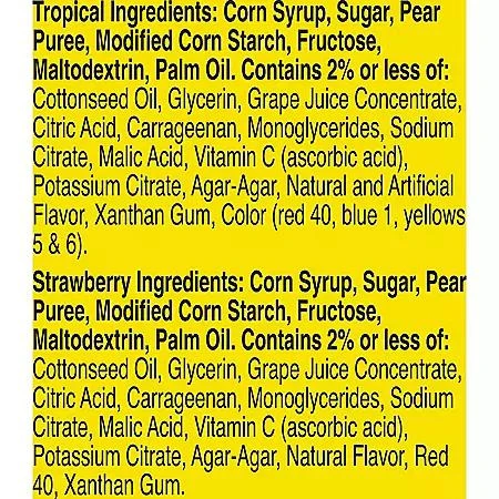 Gushers Gushers Strawberry & Tropical Variety Pack Snacks, 0.8 oz., 42 pk. 3
