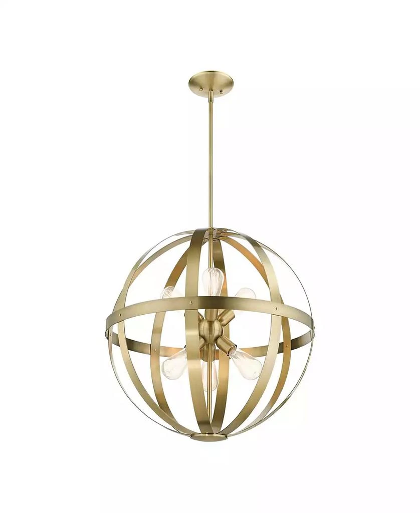 Livex Stoneridge 6 Lights Pendant Chandelier 4