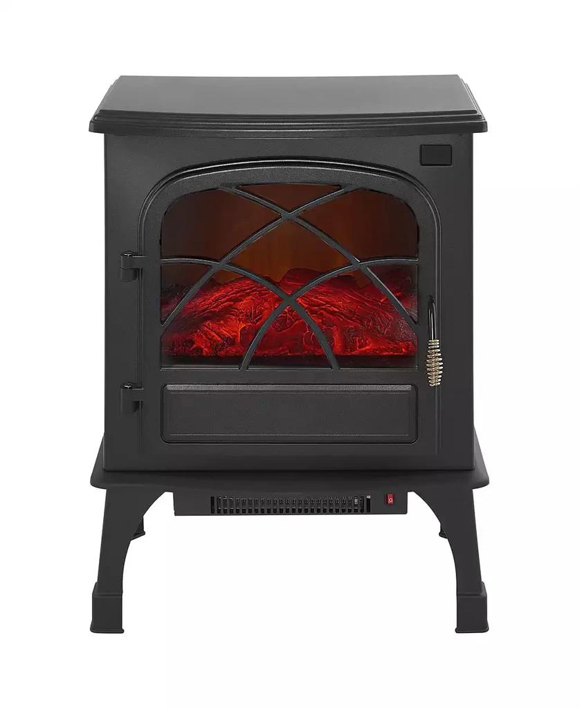 SUGIFT Freestanding Electric Fireplace Stove Heater 1500W with Remote 3
