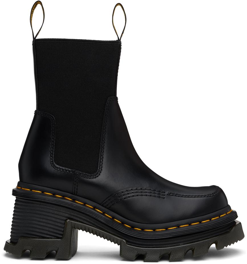 Dr. Martens Black Maybole Square Toe Chelsea Boots - Shoes
