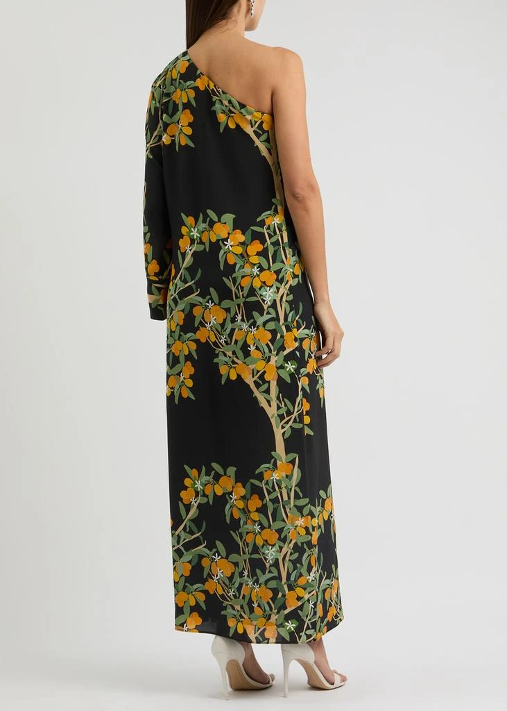 Bernadette Lola floral-print one-shoulder silk maxi dress 3