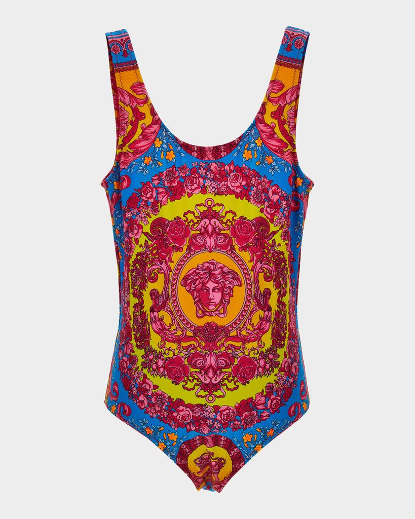 Versace Girl's Medusa One-Piece Swimsuit, Size 6-14