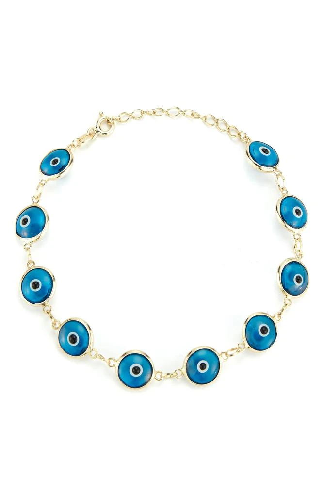 Sphera Milano Sterling Silver Evil Eye Bracelet