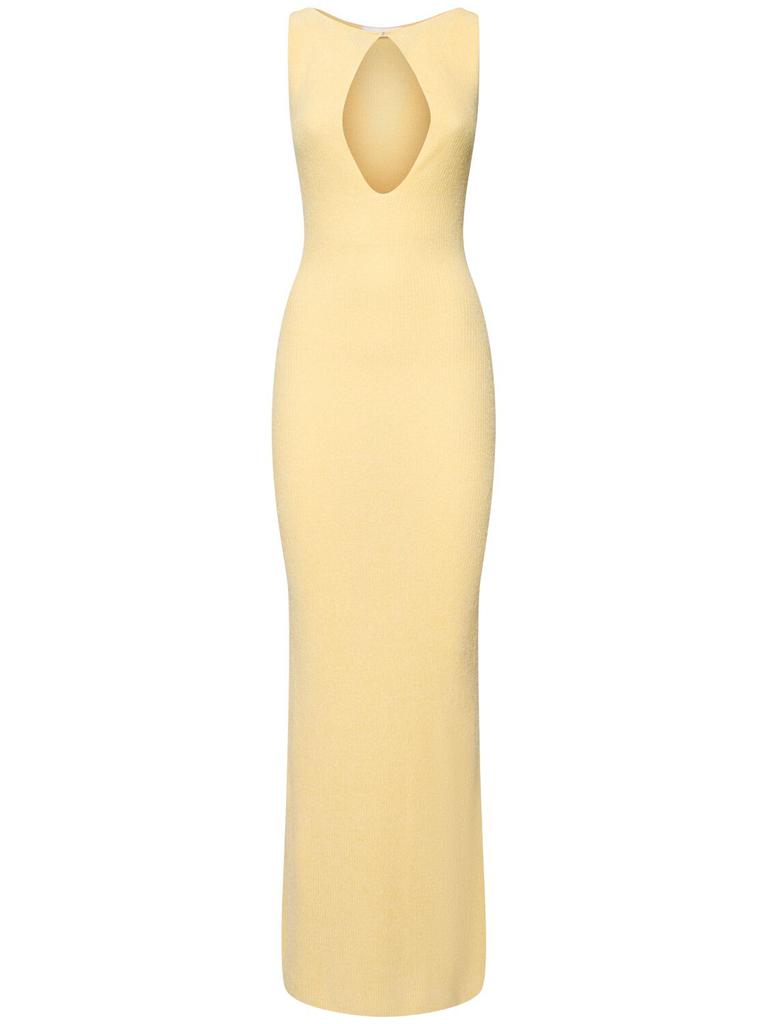 Aya Muse Lvr Exclusive Silk & Cashmere Long Dress
