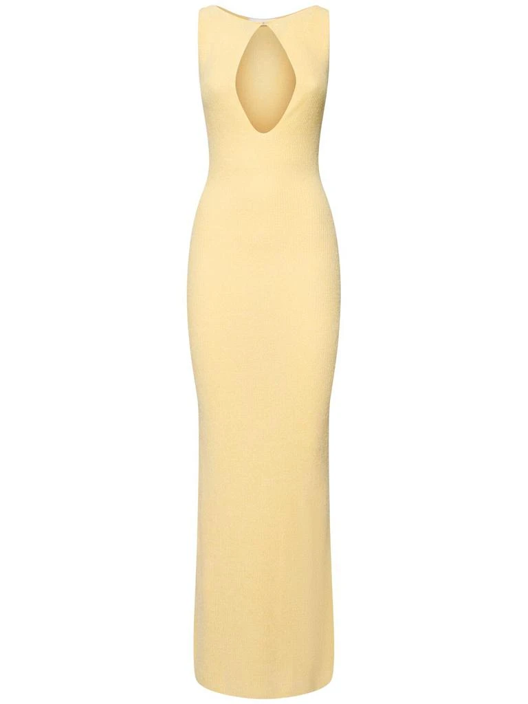 Aya Muse Lvr Exclusive Silk & Cashmere Long Dress 1