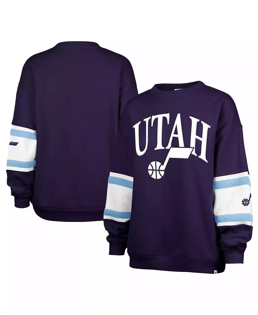 47 Brand Women's Purple Utah Jazz 2024/25 City Edition Steadfast Paneled Pullover Sweatshirt