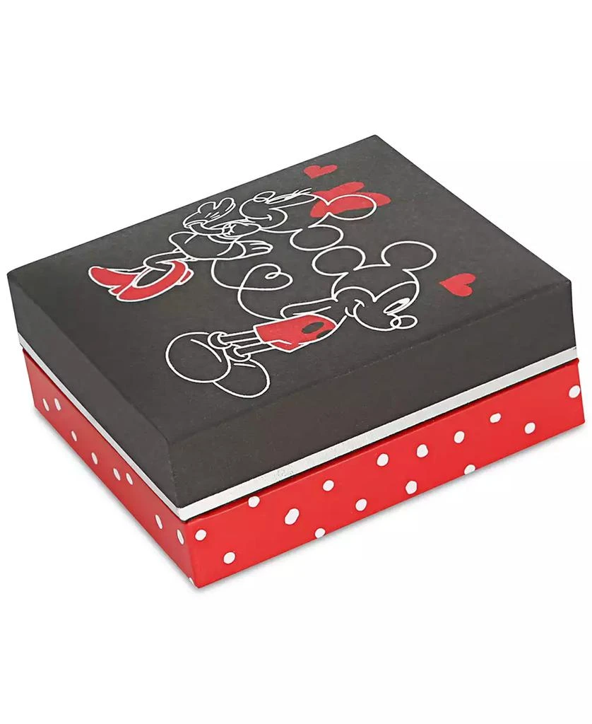 Disney Cubic Zirconia Mickey & Minnie Openwork Ring in Sterling Silver & 18k Rose Gold-Plate 3