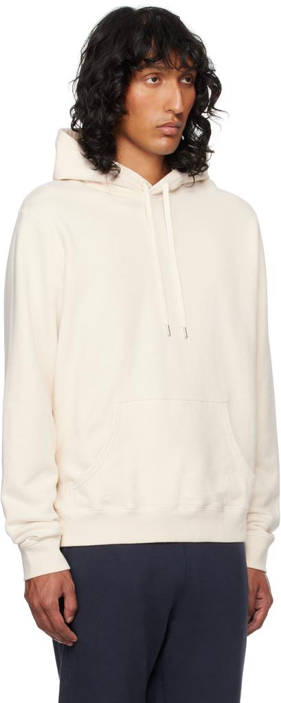 Sunspel Beige Loopback Hoodie