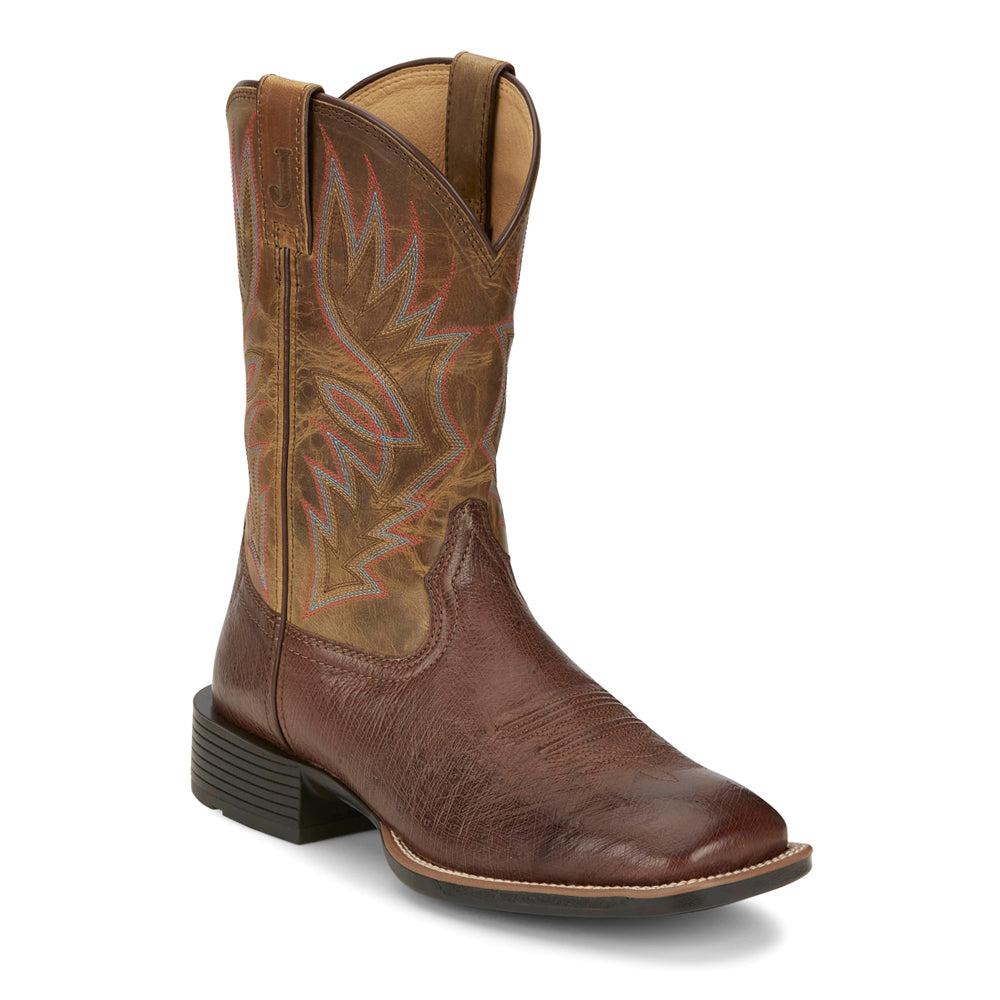 Justin Boots Conroe 11 Inch Wide Square Toe Cowboy Boots