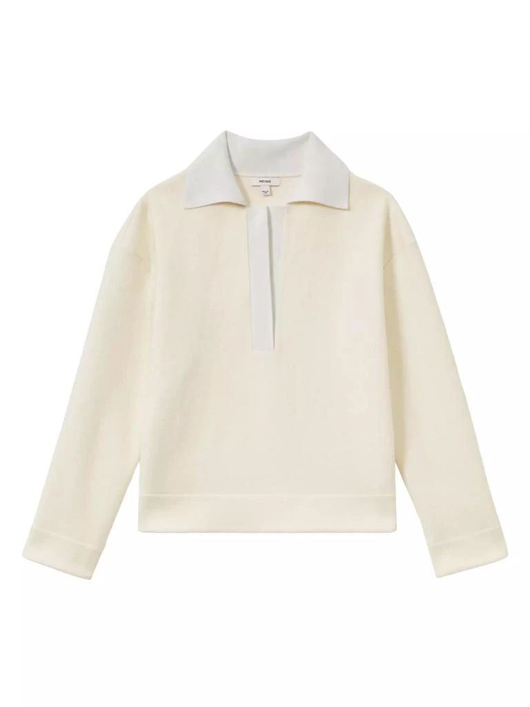 REISS Amy Wool-Blend Polo Sweater 1