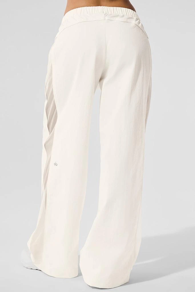 Alo High-Waist Origin Wide Leg Track Pant - Ivory 3