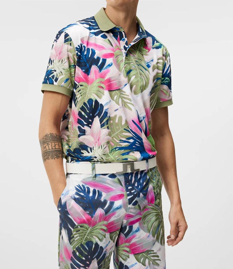 J. Lindeberg J.Lindeberg - Tour Tech Reg Fit Print Polo Shirt