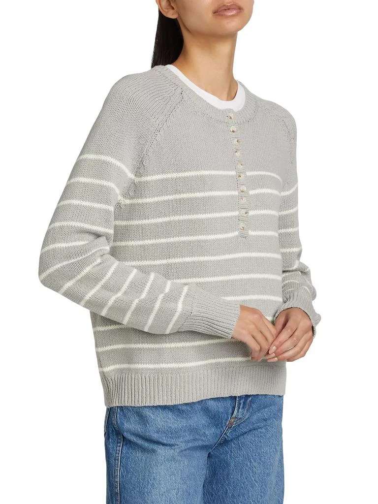 The Normal Brand Josefine Cotton Henley Sweater 4