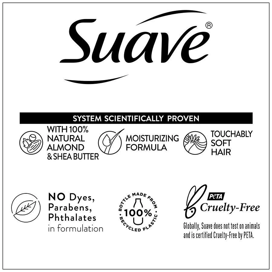 Suave Shampoo Almond + Shea Butter 9