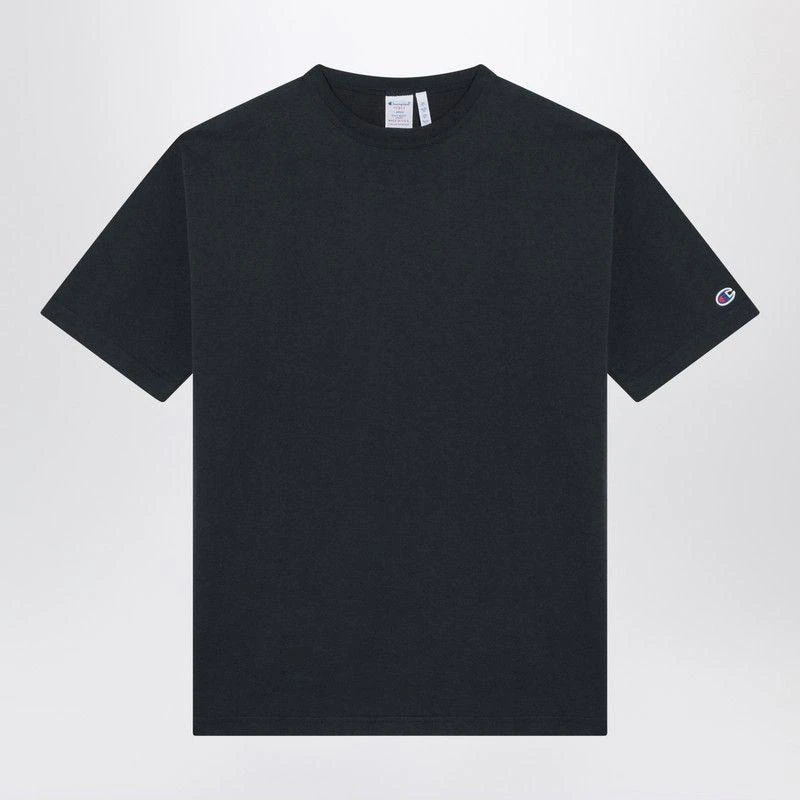 CHAMPION NAVY BLUE COTTON CREW-NECK T-SHIRT 1