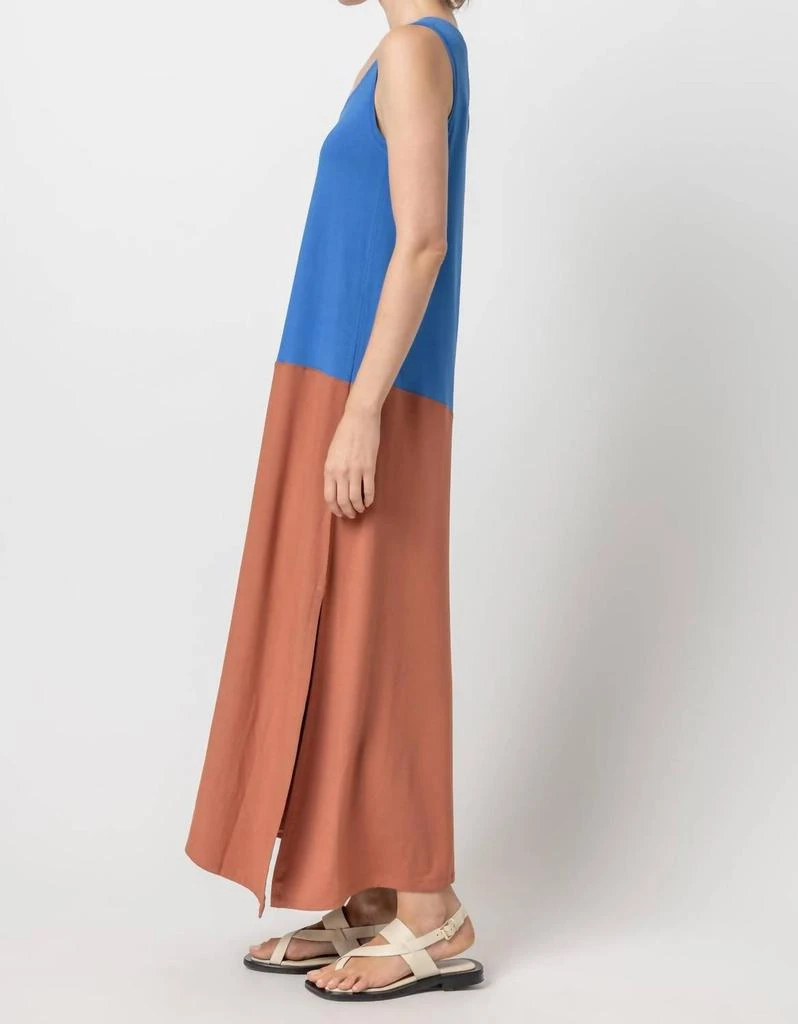Lilla P Colorblock Tank Dress In Riviera/tandoori 2