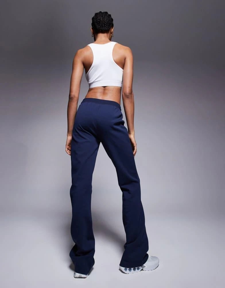 ASOS ASOS DESIGN Tall interlock flared jogger in navy 2