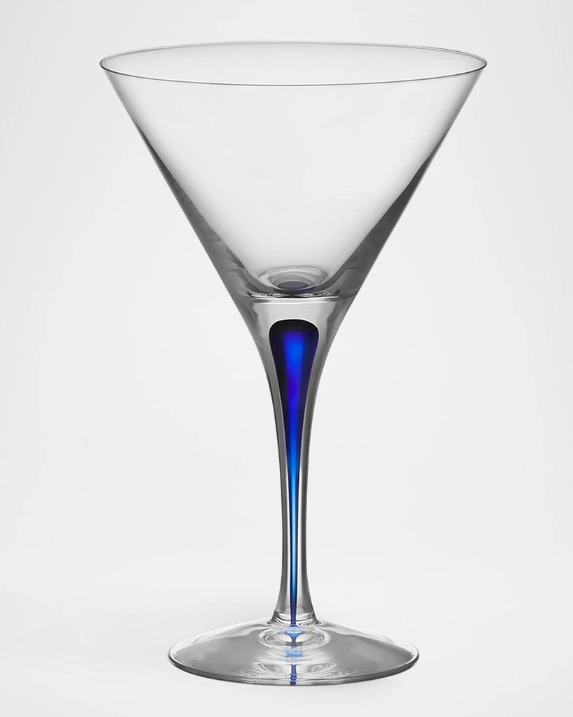 Orrefors Intermezzo Blue Martini Glasses, Set of 2 2