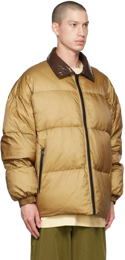 A. A. Spectrum Brown & Beige Biggie Reversible Down Jacket 4