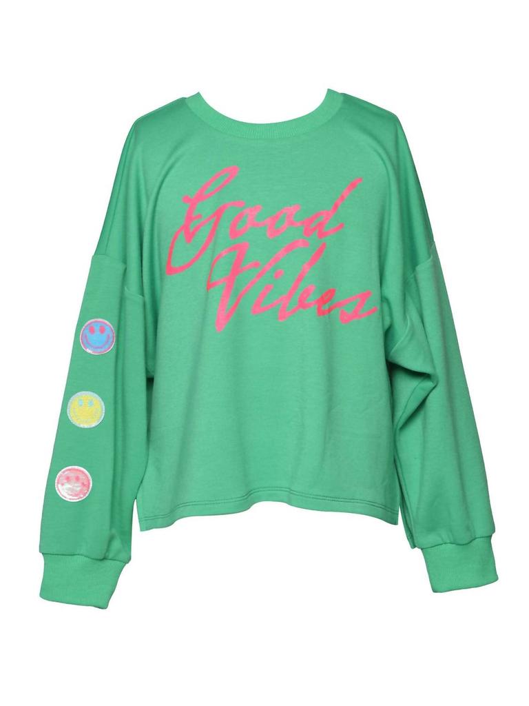 Hannah Banana Hannah Banana - Girl's Good Vibes Sweatshirt