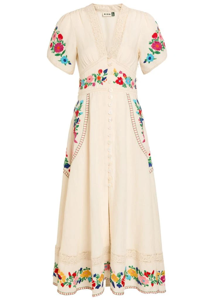Calla floral-embroidered velvet mini dress  On Sale Now with Up to 59% Off  | Discover Exclusive Deals & Savings at BeyondStyle  Authentic Rixo  promotions/singles day|womens|womens/clothing/dresses/floral dresses |womens/clothing/dresses/party dresses ...