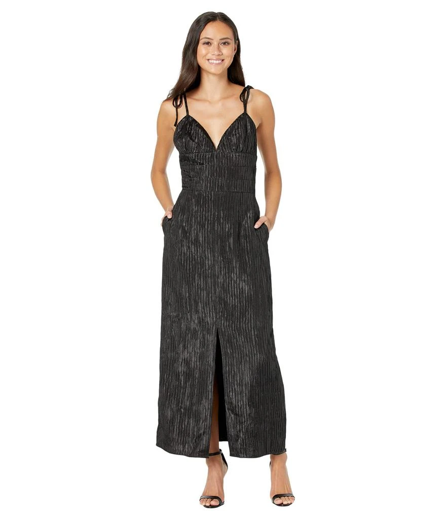 BCBG Pleated Satin Cocktail Dress 1