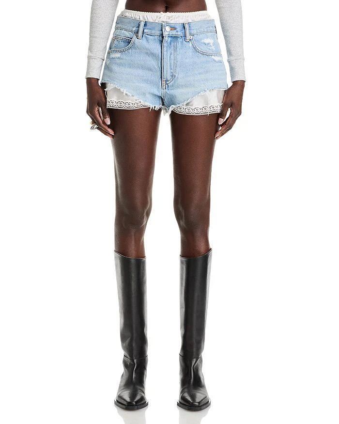 Alexander Wang Cut Off Denim Shorts 7