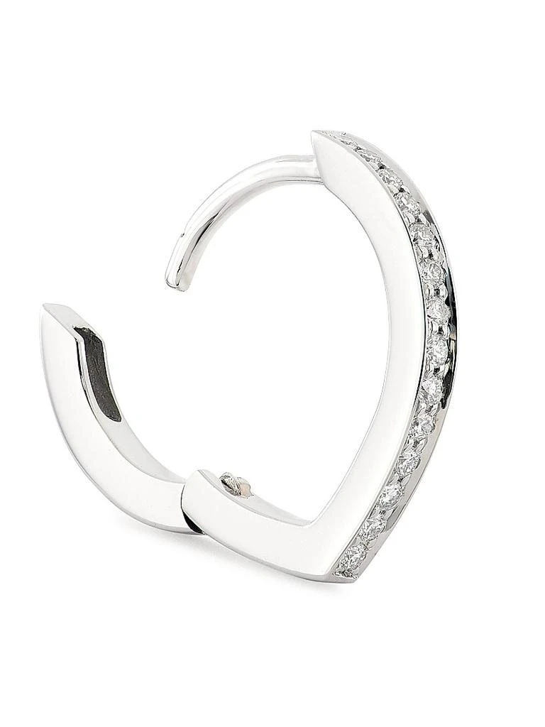 Repossi Antifer 18K White Gold 
Diamond Single Hoop Earring 3