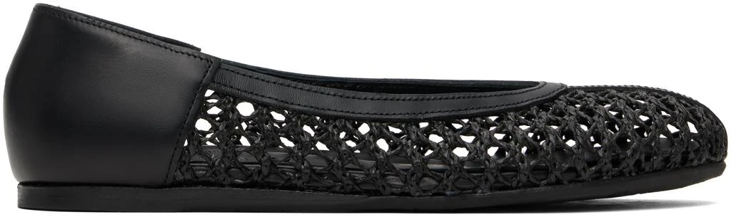 ANCIENT GREEK SANDALS Black Aeropi Ballerina Flats 1